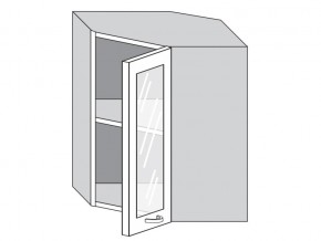 1.60.3у Шкаф настенный (h=720) угловой на 600мм со стекл. дверцей в Салехарде - salekhard.магазин96.com | фото