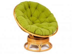 Кресло-качалка Papasan w 23/01 B с подушкой Honey, флок Олива в Салехарде - salekhard.магазин96.com | фото