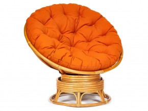 Кресло-качалка Papasan w 23/01 B с подушкой Honey, ткань Оранжевый в Салехарде - salekhard.магазин96.com | фото