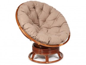 Кресло-качалка Papasan w 23/01 B с подушкой Pecan, экошерсть Коричневый в Салехарде - salekhard.магазин96.com | фото