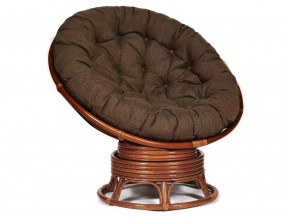 Кресло-качалка Papasan w 23/01 B с подушкой Pecan, ткань Коричневый в Салехарде - salekhard.магазин96.com | фото